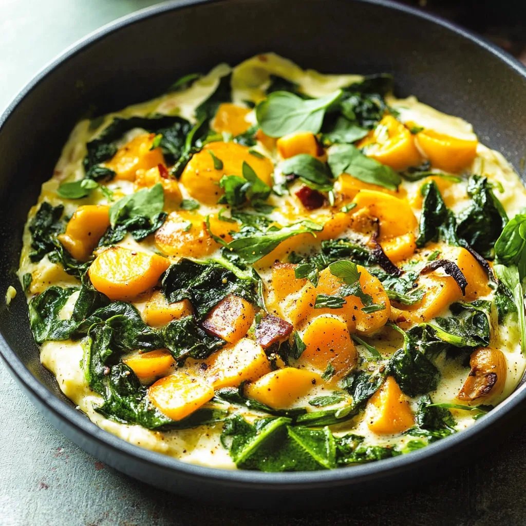 Kürbis-Frittata mit Grünkohl
