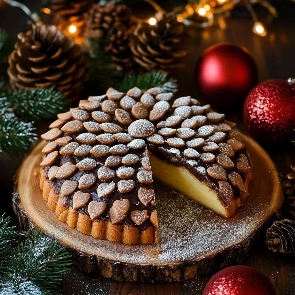 Weihnachts-Kuchen Tannenzapfen