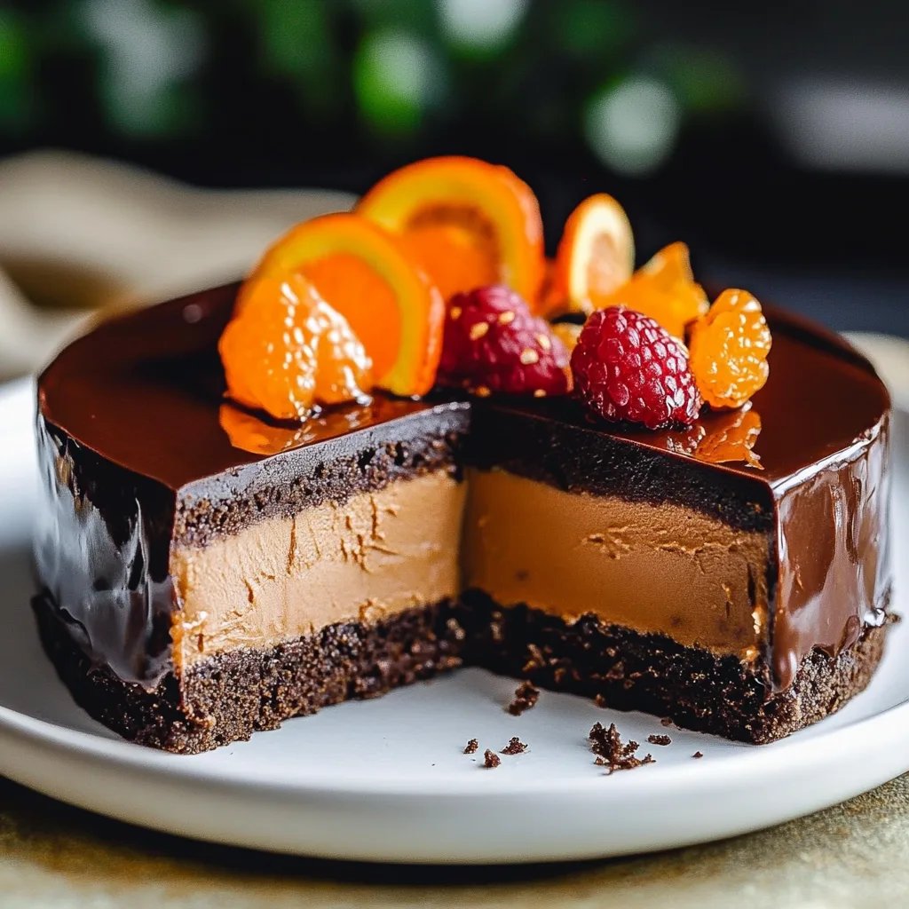 Schokoladen-Orangen-Käsekuchen