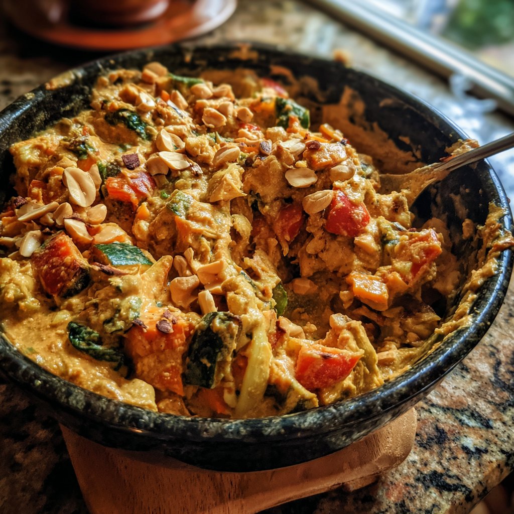 Gemüsecurry mit Erdnuss