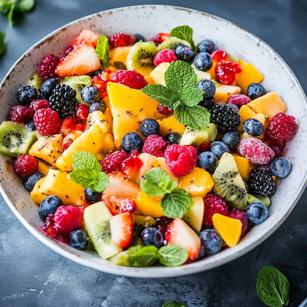 Kunterbunter Obstsalat