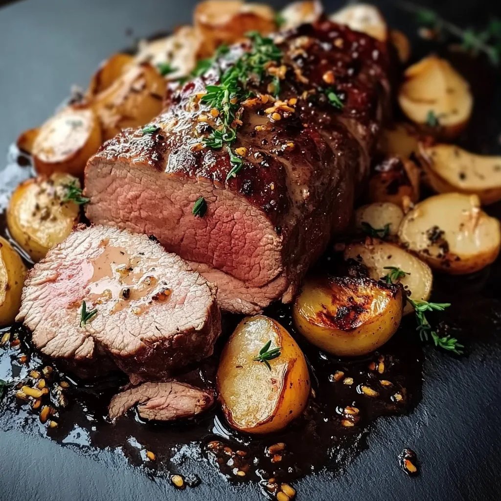 Rinderfilet mit Jägerart-Kräutersahnepilzen