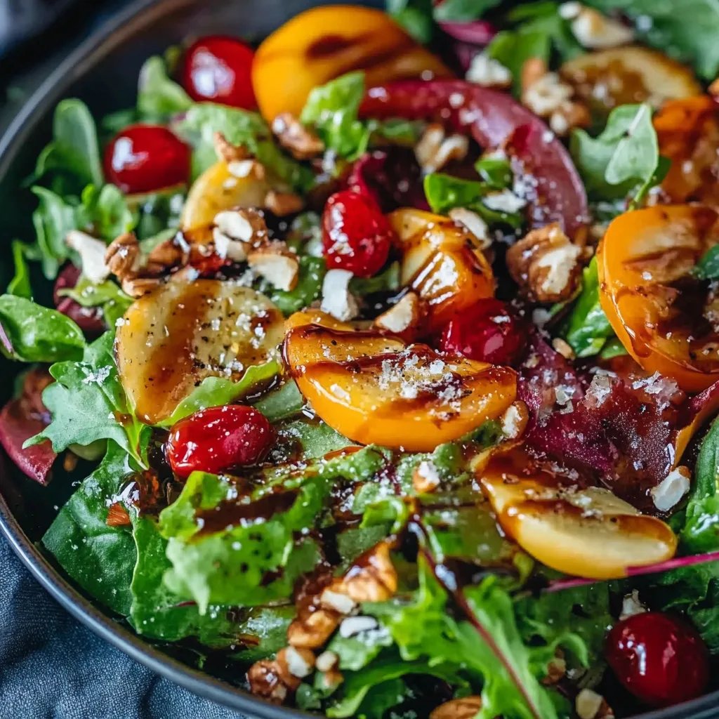 Köstlicher Birnensalat mit hausgemachtem Balsamico-Dressing
