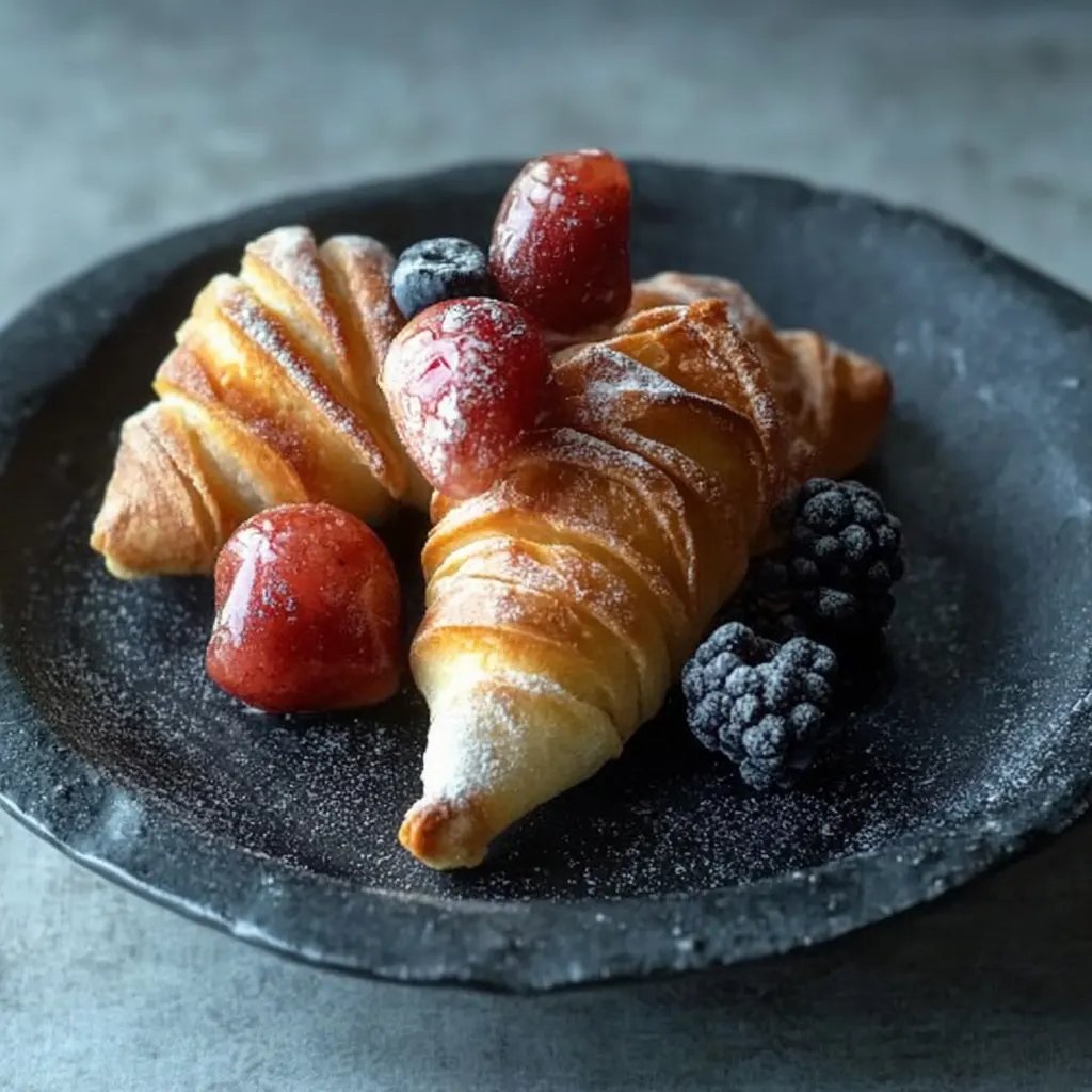 Hefehörnchen mit Nussfüllung