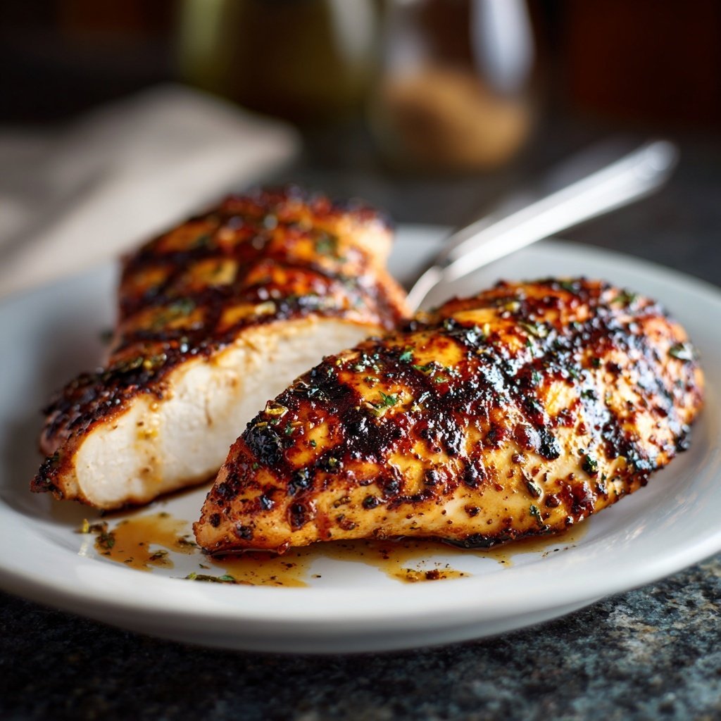 Gegrillte Hähnchenbrust Mit Zitronensaft