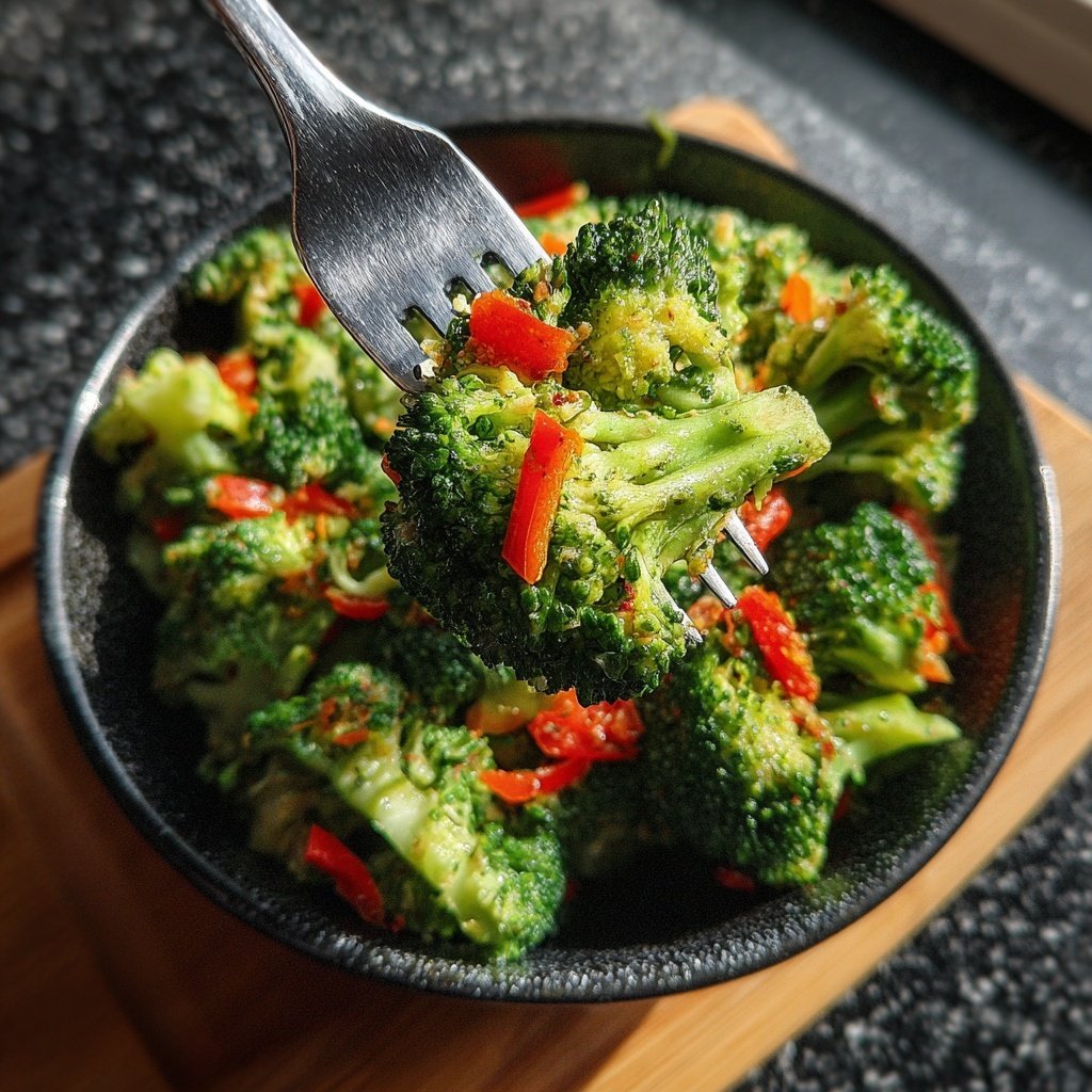 Brokkoli Salat Roh Und Knackig