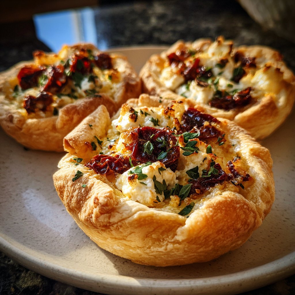 Herzhafte Tartelettes mit Ziegenkäse