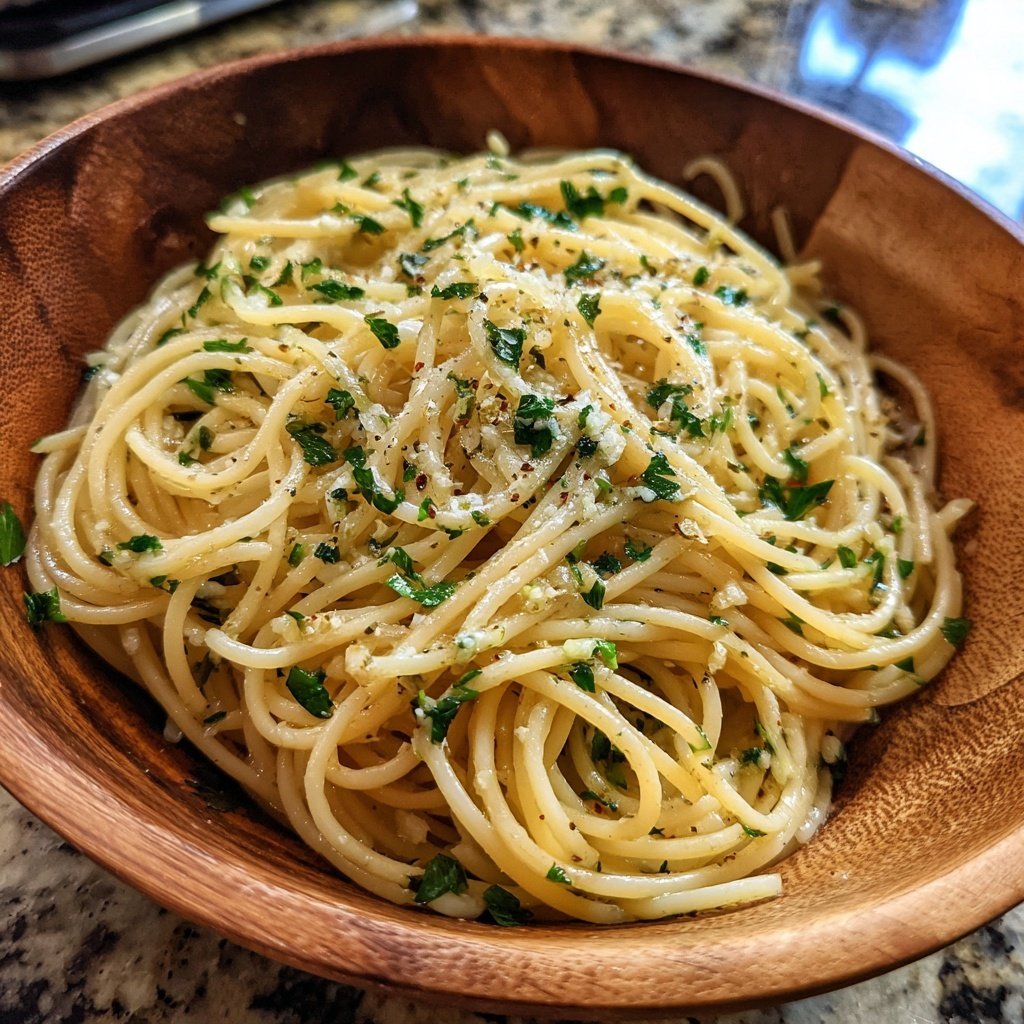 Schnell & Einfach 15-Minuten Knoblauchpasta