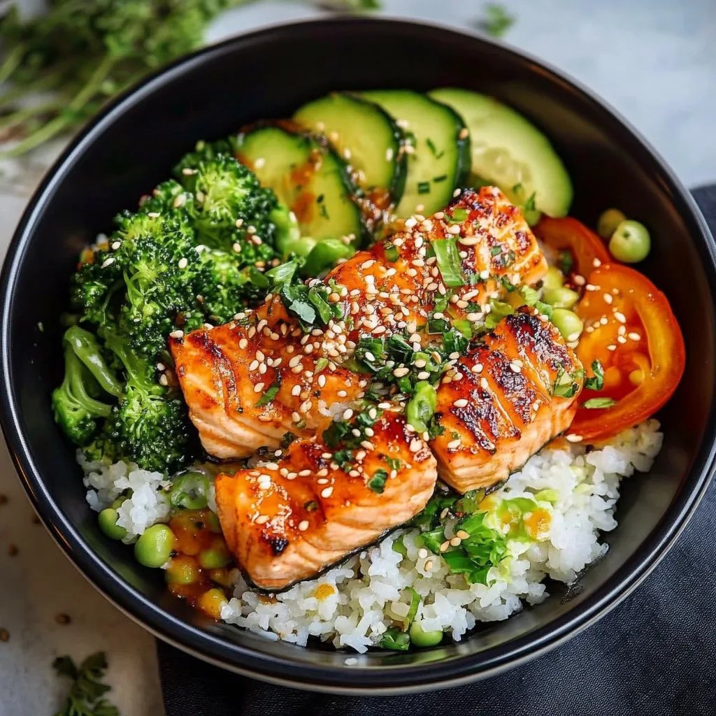 Knusprige Lachs Bowls