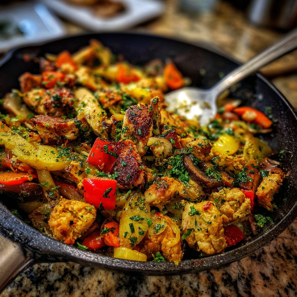 Abendessen aus der Pfanne