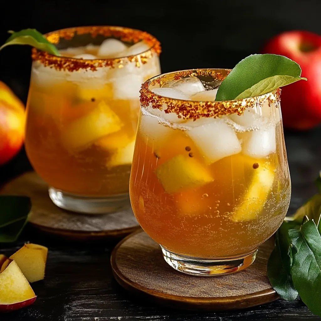 Weihnachtlicher Lillet-Bratapfel Aperitif