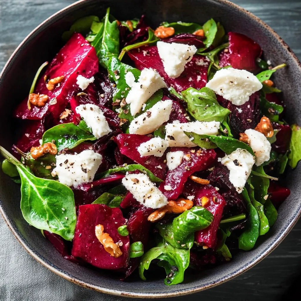 Rote Bete Salat mit Feldsalat