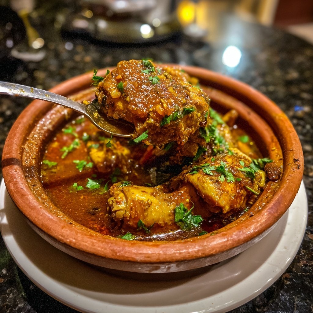 Internationale Küche Marokkanisches Hähnchen-Tagine